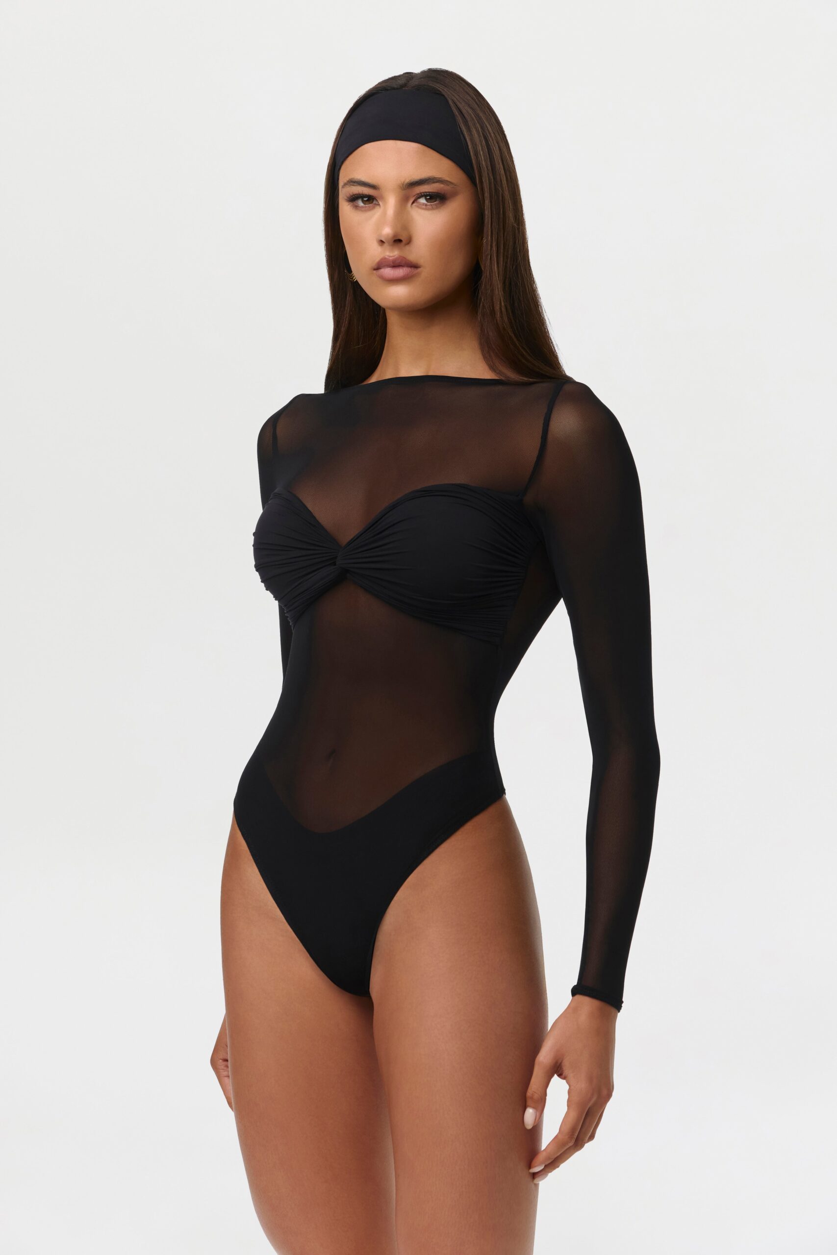 Naked Mesh Boatneck Bodysuit - Image 8
