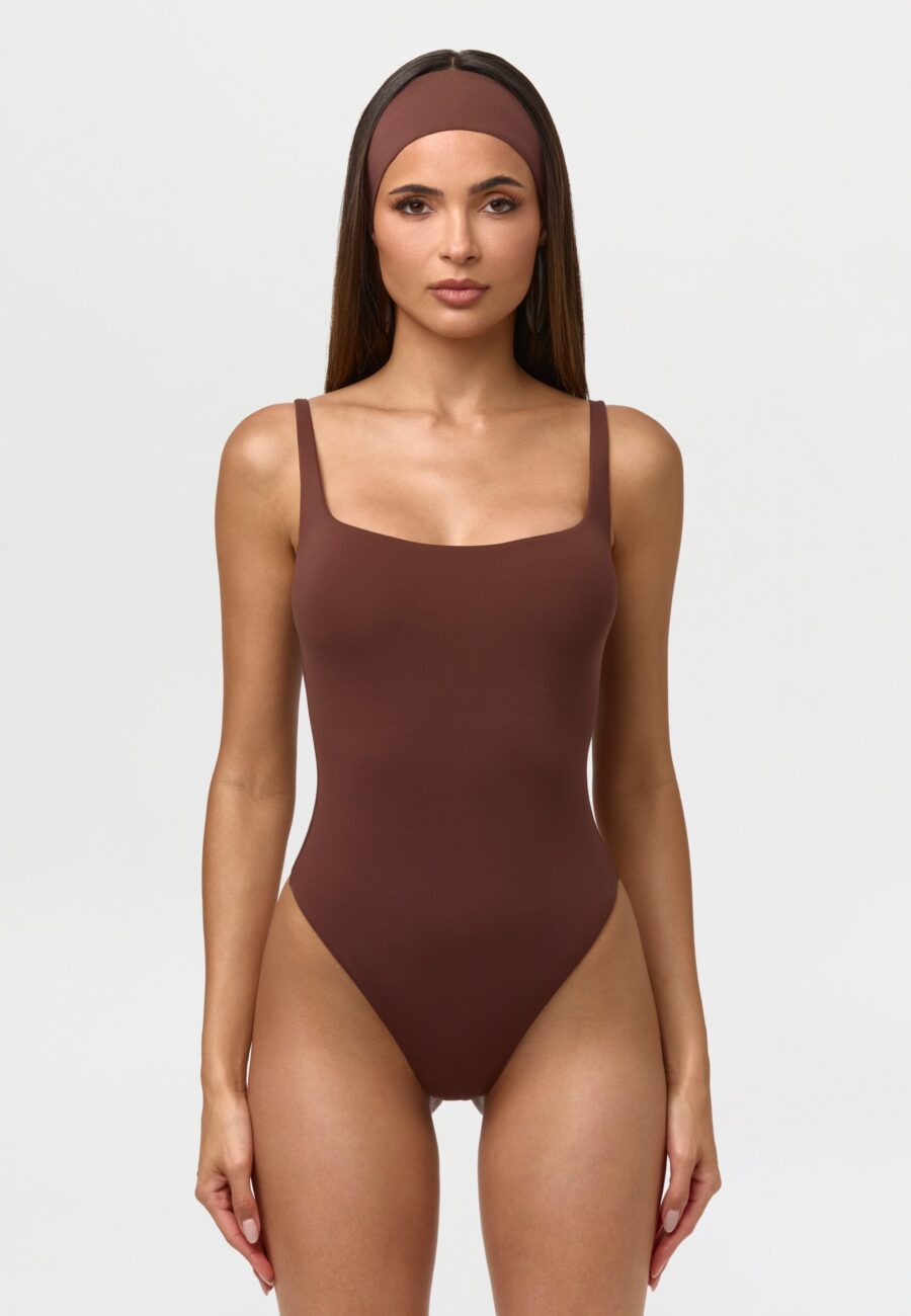 Naked Scoop Tank Bodysuit