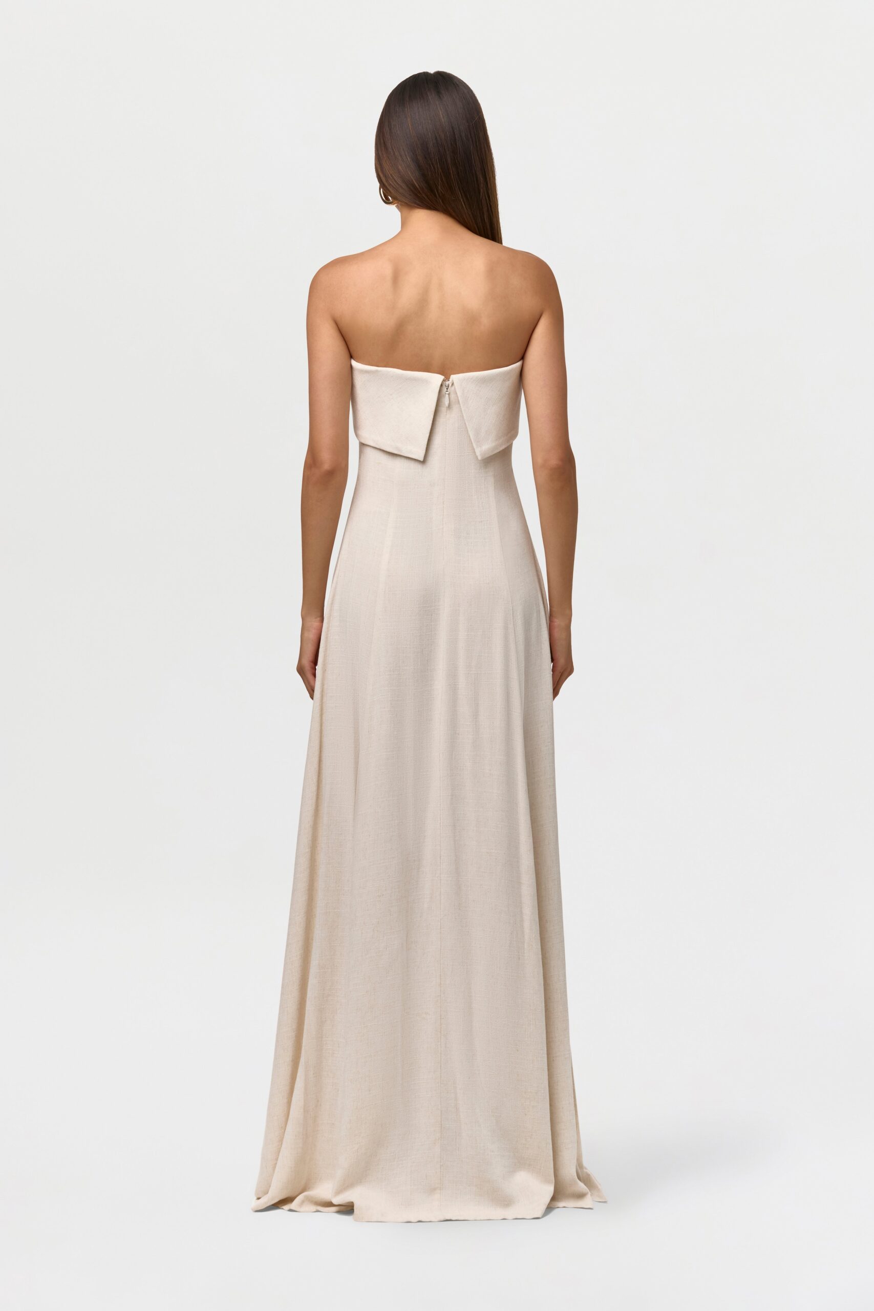 Linen Tube Maxi Dress - Image 9