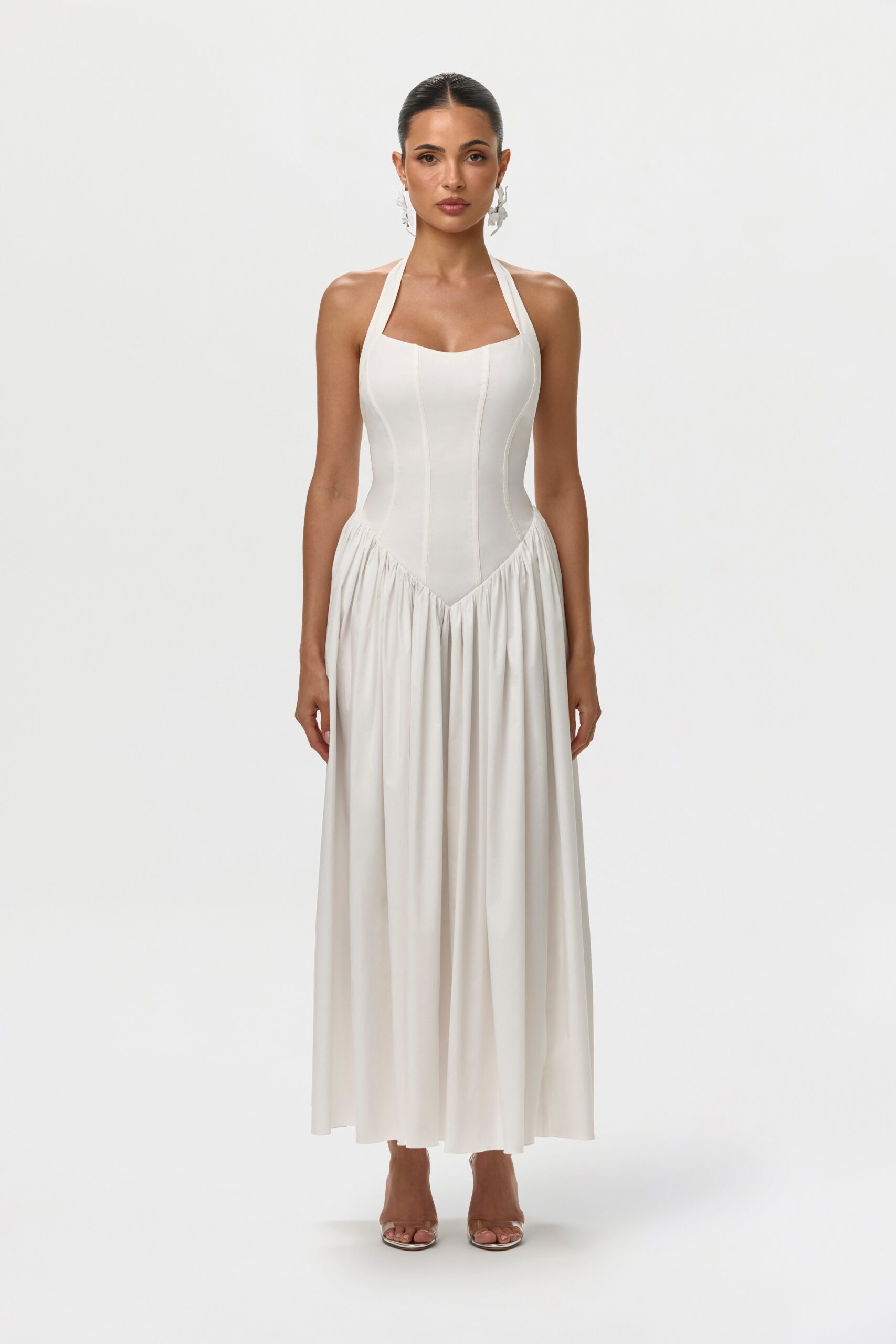 Shirting Poplin Halter Dress - Image 2