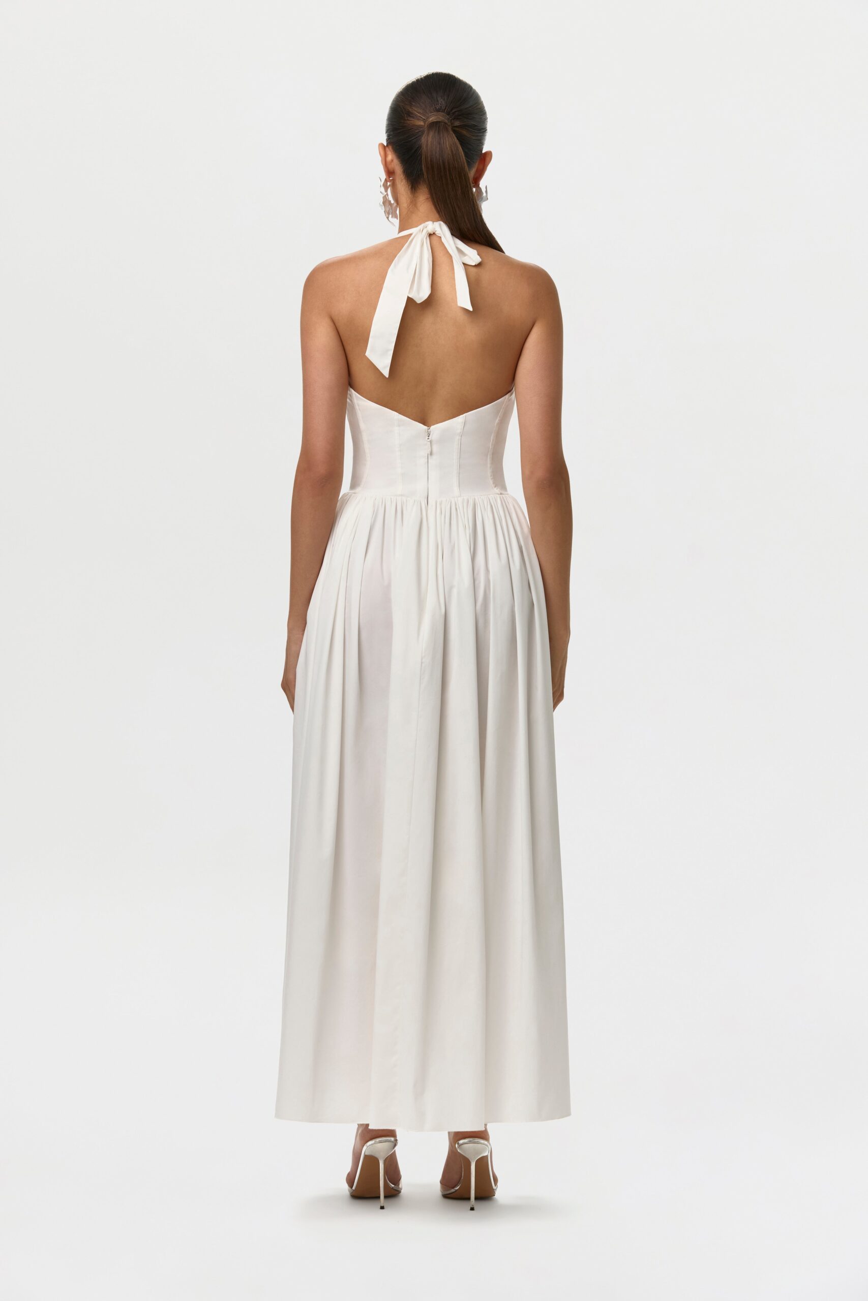 Shirting Poplin Halter Dress - Image 5