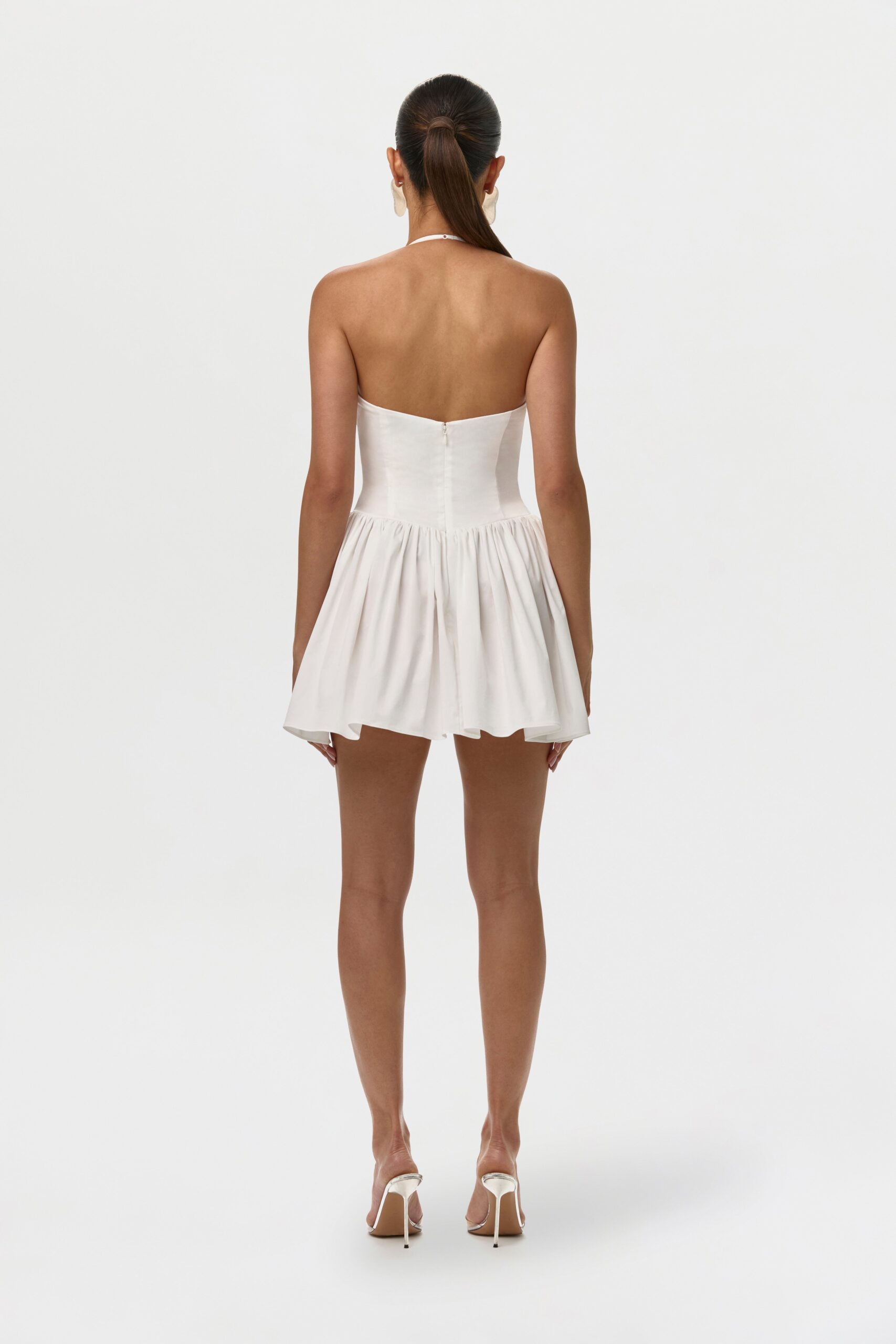 Shirting Poplin Halter Mini Dress - Image 4