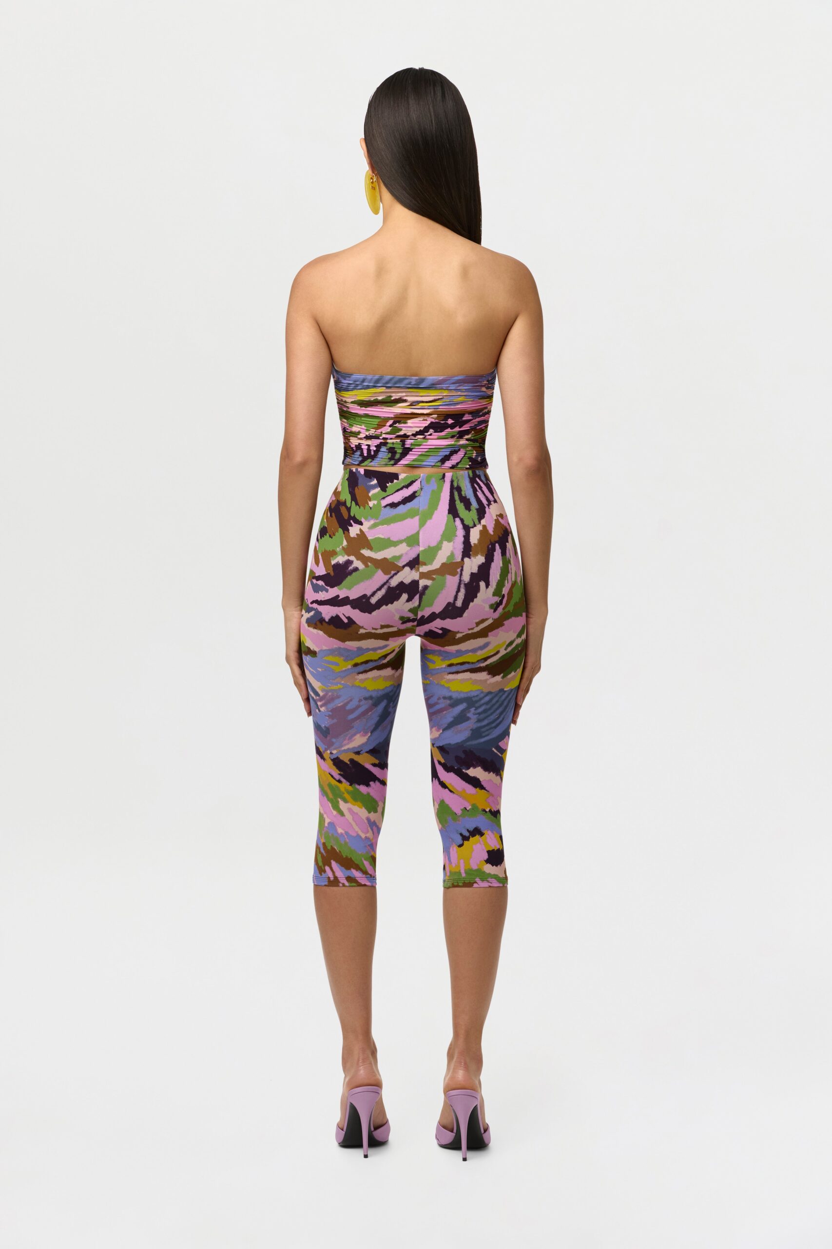 Naked Print Ruched Tube Top - Image 15