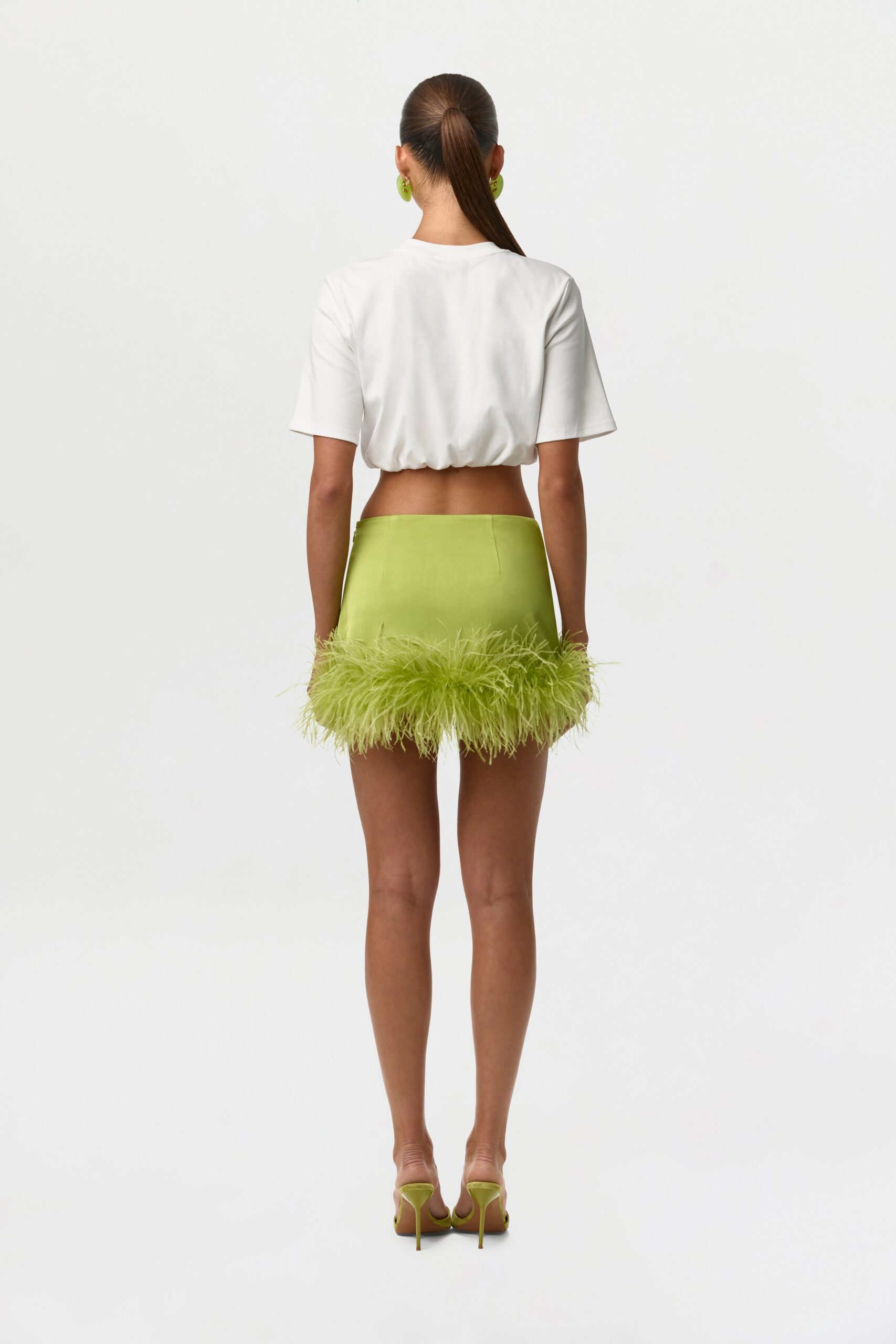 Cotton Crew Crop Top Shirt - Image 7
